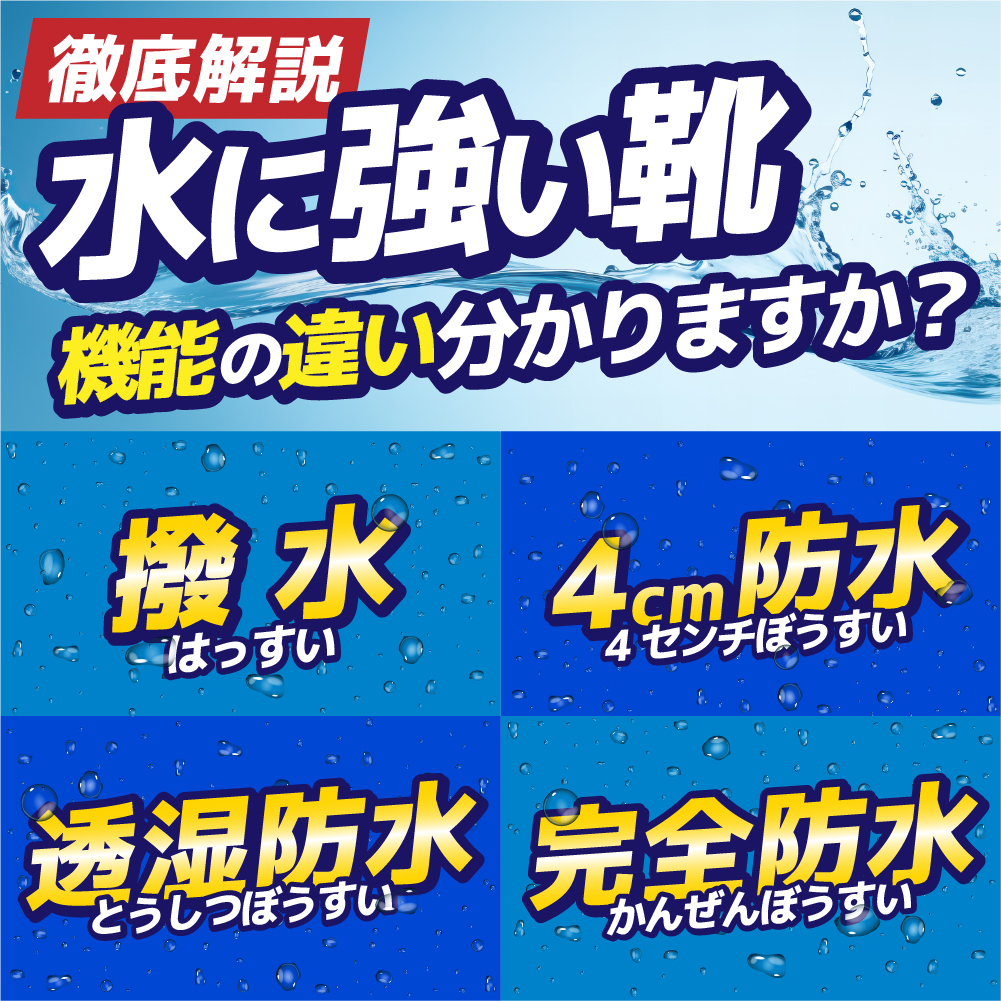 撥水と防水