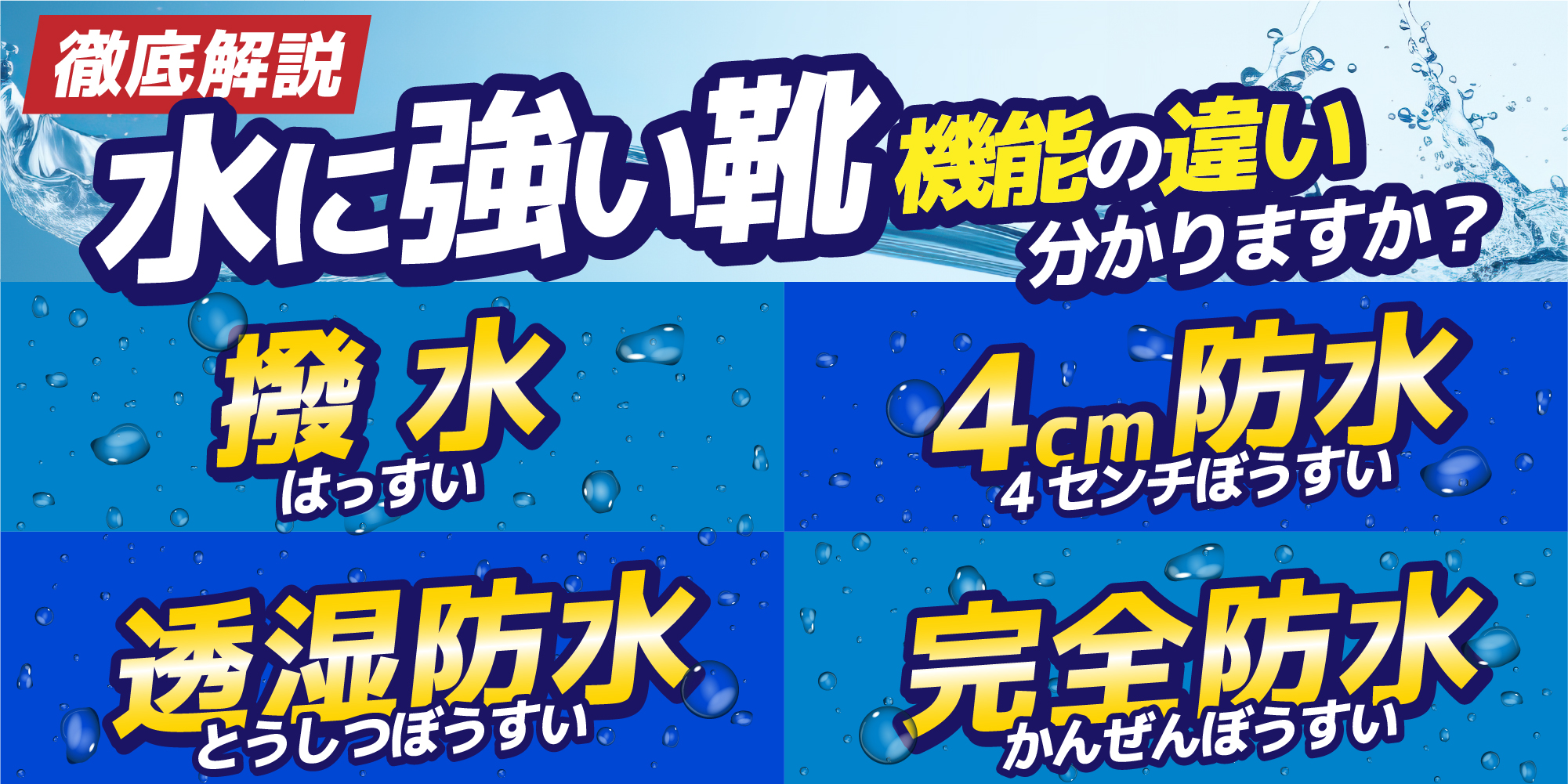撥水と防水